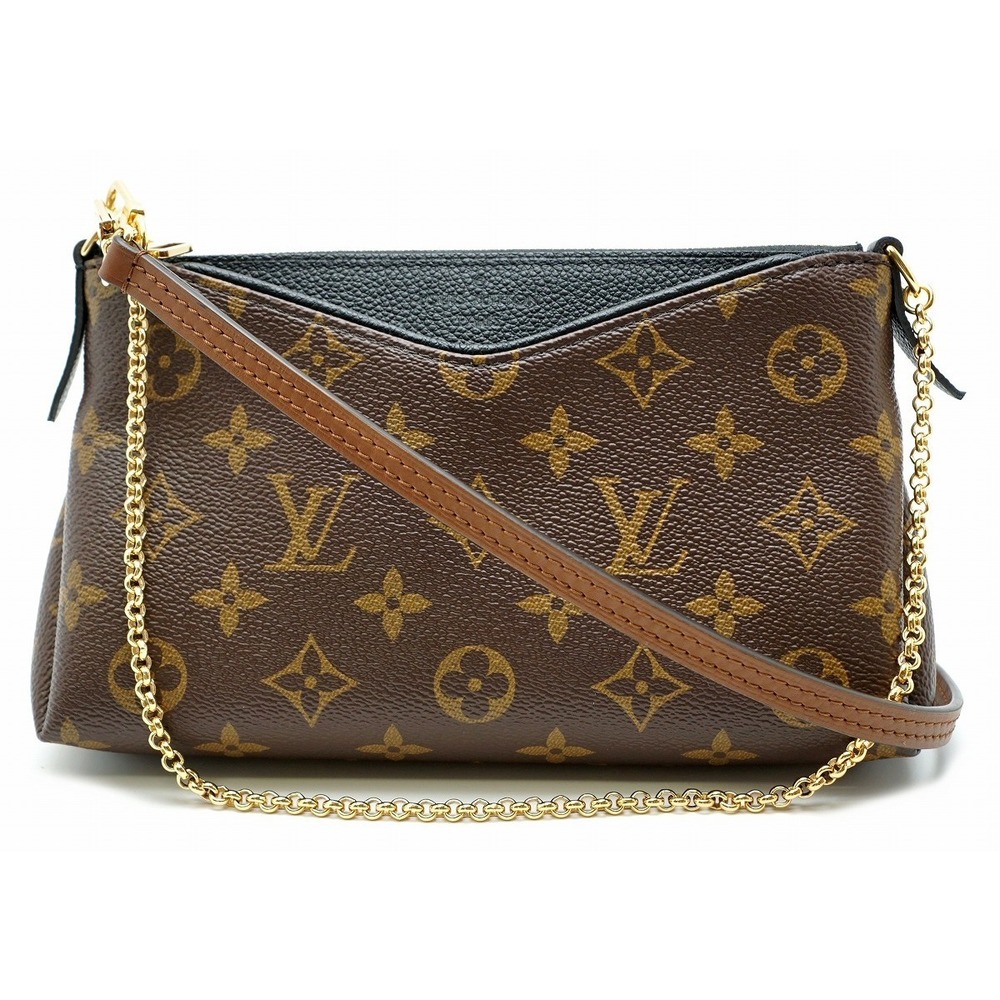 Louis Vuitton Black Bag Pallas Clutch Monogram 2WAY - Picture 2 of 8